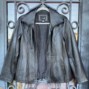 Vintage East 5th Genuine Leather Jacket Small Petite